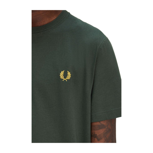 Fred Perry T-shirt T-shirt Uomo Crew Neck con ricamo S P25 - FRED PERRYM1600 - X89 - S - Francavilla Moda